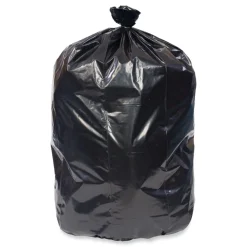 Online 40 in. x 46 in. 1.7 mil 40 gal. Eco Strong Plus Can Liners - Black (100/Carton) Trash & Waste Bins