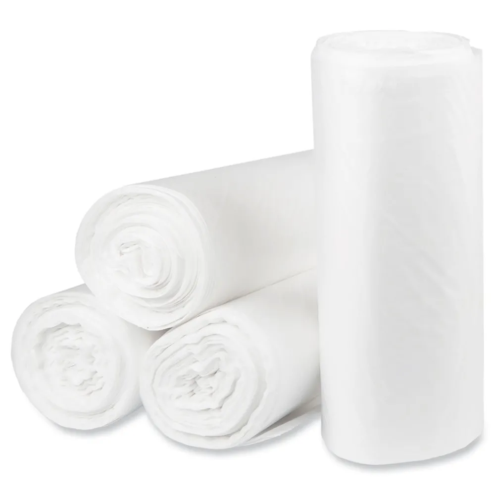 Discount Eco Strong Plus 40 in. x 46 in. 14 mic 40 Gallon Can Liners - Natural (250/Carton) Trash & Waste Bins