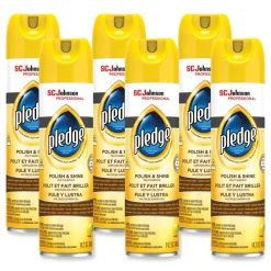 New 14.2 oz. Aerosol Can Furniture Polish - Lemon (6/Carton) Cleaning & Janitorial Supplies