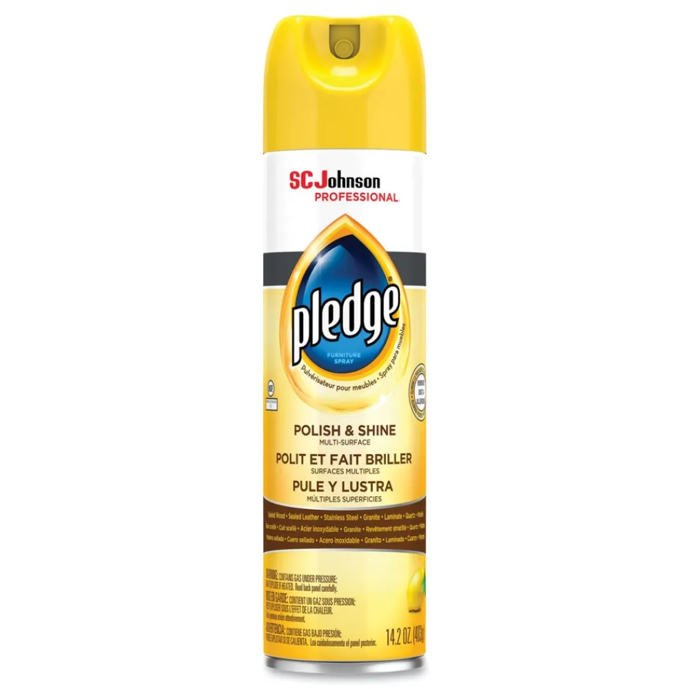 New 14.2 oz. Aerosol Can Furniture Polish - Lemon (6/Carton) Cleaning & Janitorial Supplies