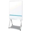 Clearance 38.3 in. x 70.8 in. Aluminum Frame Mobile Partition Board - White Surface/Light Gray Frame Cleaning & Janitorial Supplies