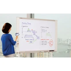 New Email-Capable Copyboard 58.3-in x 39.4-in White Surface Light Gray Metal/Plastic Frame Office Presentation Supplies