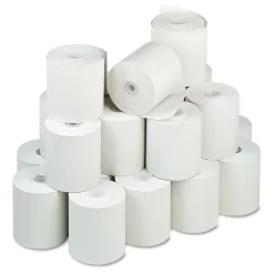 Hot 3 in. x 225 ft. Direct Thermal Printing Thermal Paper Rolls - White (24/Carton) Paper & Printables