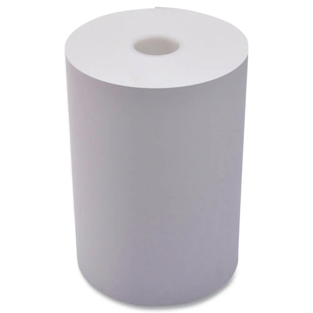 Online 3.25 in. x 243 ft. 1-Ply Impact Bond Paper Rolls - White (4/Pack) Cleaning & Janitorial Supplies