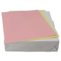 Clearance 8.5 in. x 11 in. 3-Part Digital Carbonless Paper - White/Canary/Pink (5010/Carton) Cleaning & Janitorial Supplies