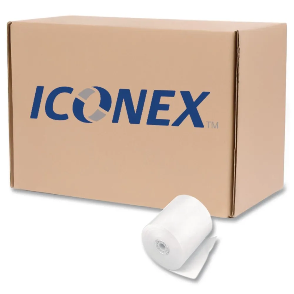 Clearance Direct Thermal Printing 0.45 in. Core 3.13 in. x 290 ft. Paper Rolls - White (50/Carton) Paper & Printables