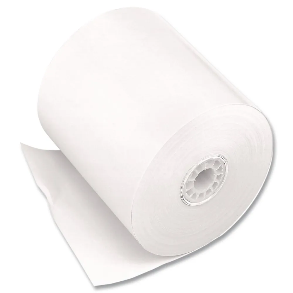 Clearance Direct Thermal Printing 0.45 in. Core 3.13 in. x 290 ft. Paper Rolls - White (50/Carton) Paper & Printables