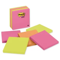 Hot 4 in. x 4 in. Original Pads - Poptimistic Collection Colors (5/Pack) Paper & Printables