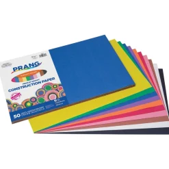 Hot 12 in. x 18 in. 50 lbs. Text Weight SunWorks Construction Paper - Assorted Colors (25 Packs/Carton) Cleaning & Janitorial Supplies
