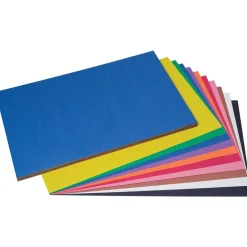 Hot 12 in. x 18 in. 50 lbs. Text Weight SunWorks Construction Paper - Assorted Colors (25 Packs/Carton) Cleaning & Janitorial Supplies