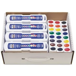 Online Professional Watercolor Master Pack: 24 Eight-Color Palette Sets and 12 Eight-Color Refill Strips - Assorted Colors (36/Pack) Arts & Crafts Supplies