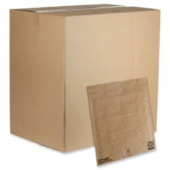 Best EverTec 12 in. x 15 in. No. 5 Self-Adhesive Closure Kraft Paper Curbside Recyclable Padded Mailer - Brown (100/Carton) Mailing, Packing & Shipping