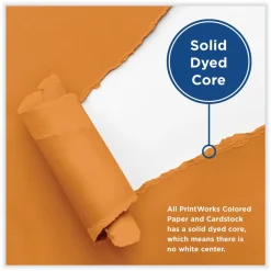 Hot 8.5 in. x 11 in. 65 lbs. Text Weight Color Cardstock - Orange (1-Ream) Cleaning & Janitorial Supplies