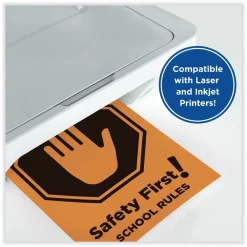 Hot 8.5 in. x 11 in. 65 lbs. Text Weight Color Cardstock - Orange (1-Ream) Cleaning & Janitorial Supplies