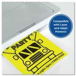 Online 8.5 in. x 11 in. 24 lbs. Text Weight Color Paper - Lemon Yellow (1-Ream) Cleaning & Janitorial Supplies