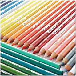 Best Scholar 3 mm 2B Colored Pencil Set - Assorted Lead and Barrel Colors (24/Set) Pens, Pencils & Markers
