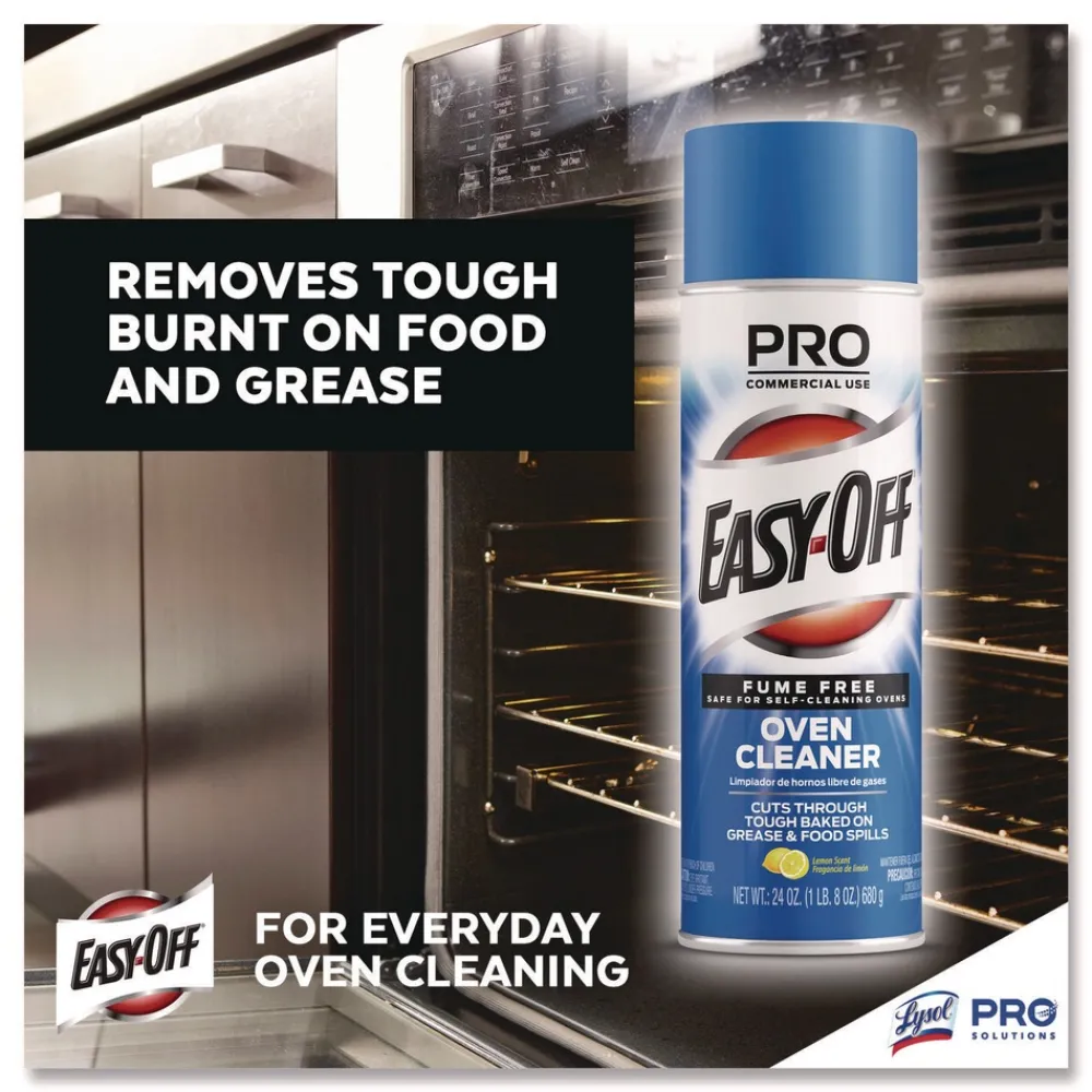 New 24 oz. Aerosol Spray Fume-Free Max Foam Oven Cleaner - Lemon Cleaning & Janitorial Supplies
