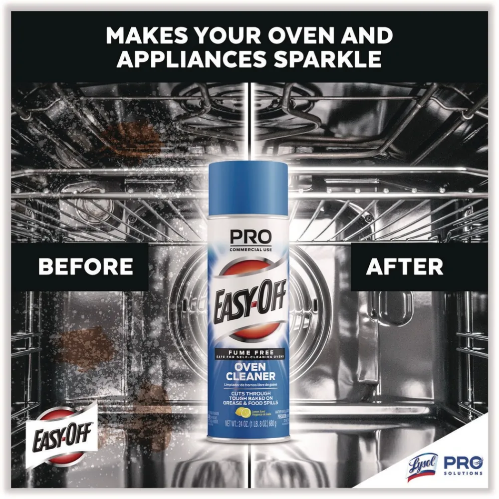 New 24 oz. Aerosol Spray Fume-Free Max Foam Oven Cleaner - Lemon Cleaning & Janitorial Supplies