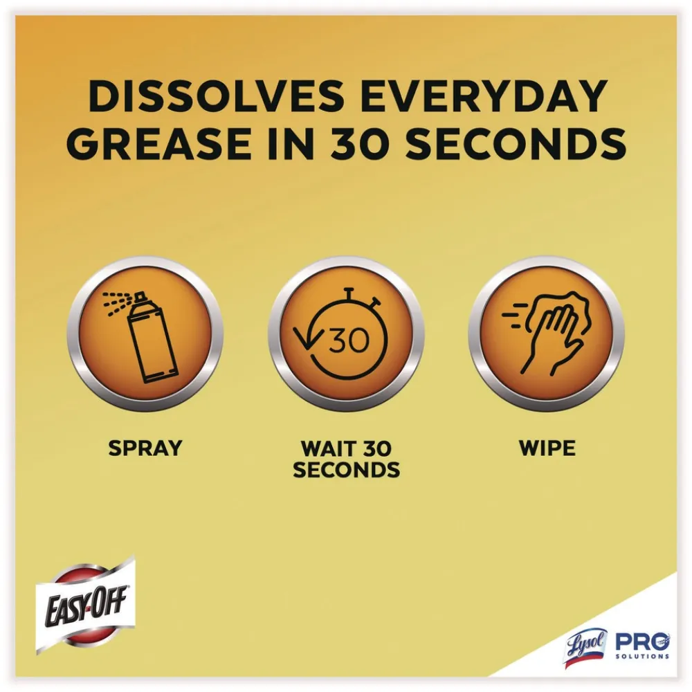 New 24 oz. Aerosol Spray Fume-Free Max Foam Oven Cleaner - Lemon Cleaning & Janitorial Supplies