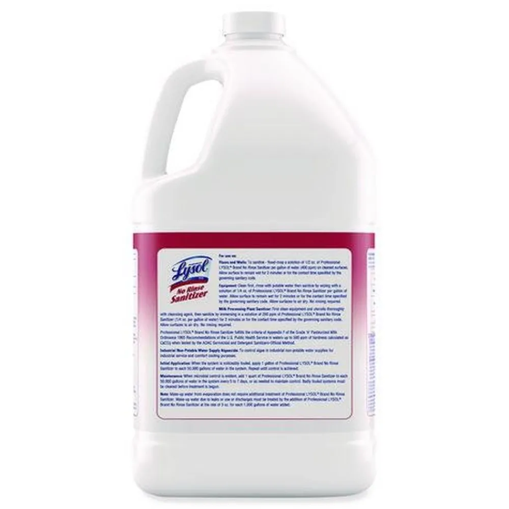 Best 1 Gallon Bottle No Rinse Sanitizer Concentrate (4/Carton) Cleaning & Janitorial Supplies