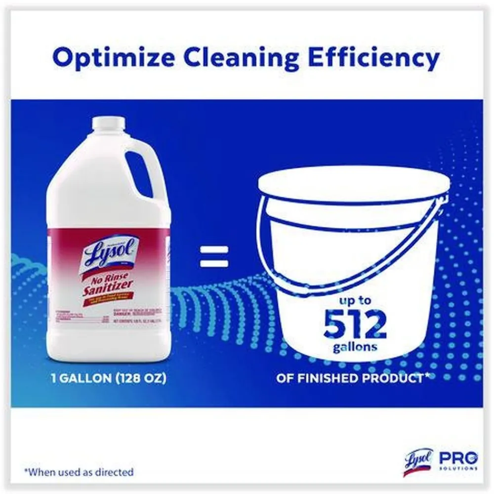 Best 1 Gallon Bottle No Rinse Sanitizer Concentrate (4/Carton) Cleaning & Janitorial Supplies