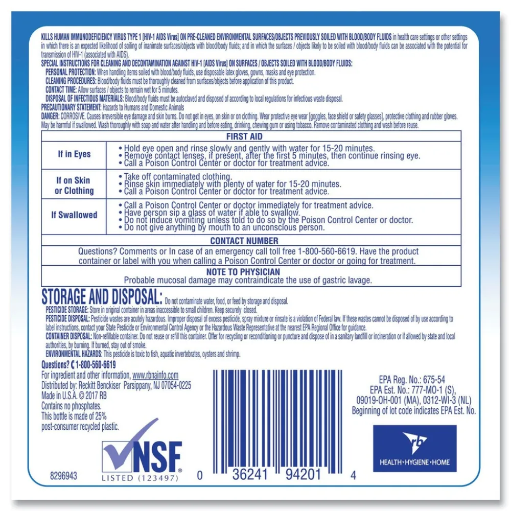 Best 1 gal. Disinfectant Heavy-Duty Bathroom Cleaner Concentrate (4/Carton) Cleaning & Janitorial Supplies