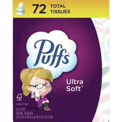 Ultra Soft 2-Ply Facial Tissue - White (24/Carton) Cleaning & Janitorial Supplies