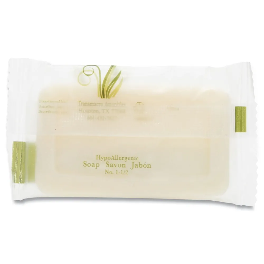 Best # 1 1/2 in. Flow Wrap Bar Body and Facial Soap - Fresh Scent (500/Carton) Cleaning & Janitorial Supplies