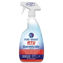 Outlet 32 oz. Spray Bottle RTU Germicide With Bleach - Fresh Scent (9/Carton) Cleaning & Janitorial Supplies