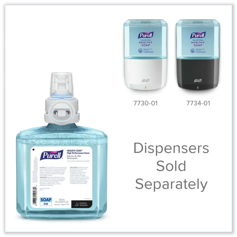 7785-02 1200 ml Fragrance-Free CLEAN RELEASE Technology (CRT) HEALTHY SOAP High Performance Foam for ES8 Dispensers (2/Carton) Cleaning & Janitorial Supplies