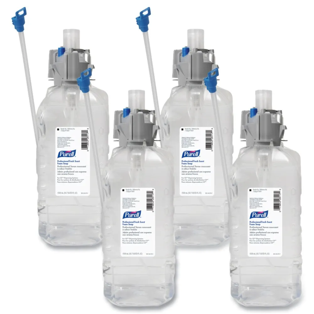 Clearance 8561-04 1500 ml Professional Fresh Scent Foam Fragrance-Free Soap for Cx, Cxi, Cxt Dispensers (4/Carton) Cleaning & Janitorial Supplies