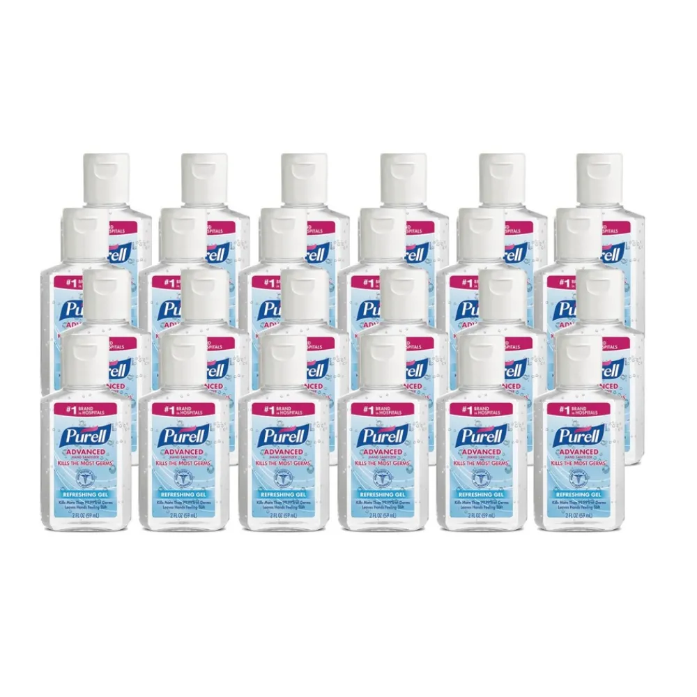 Sale 9605-24 2 oz. Flip-Cap Bottle Advanced Refreshing Gel Hand Sanitizer - Clean Scent (24/Carton) Skin Care & Personal Hygiene