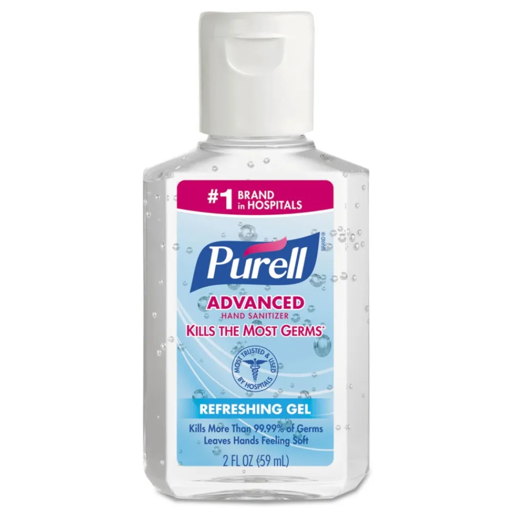 Sale 9605-24 2 oz. Flip-Cap Bottle Advanced Refreshing Gel Hand Sanitizer - Clean Scent (24/Carton) Skin Care & Personal Hygiene
