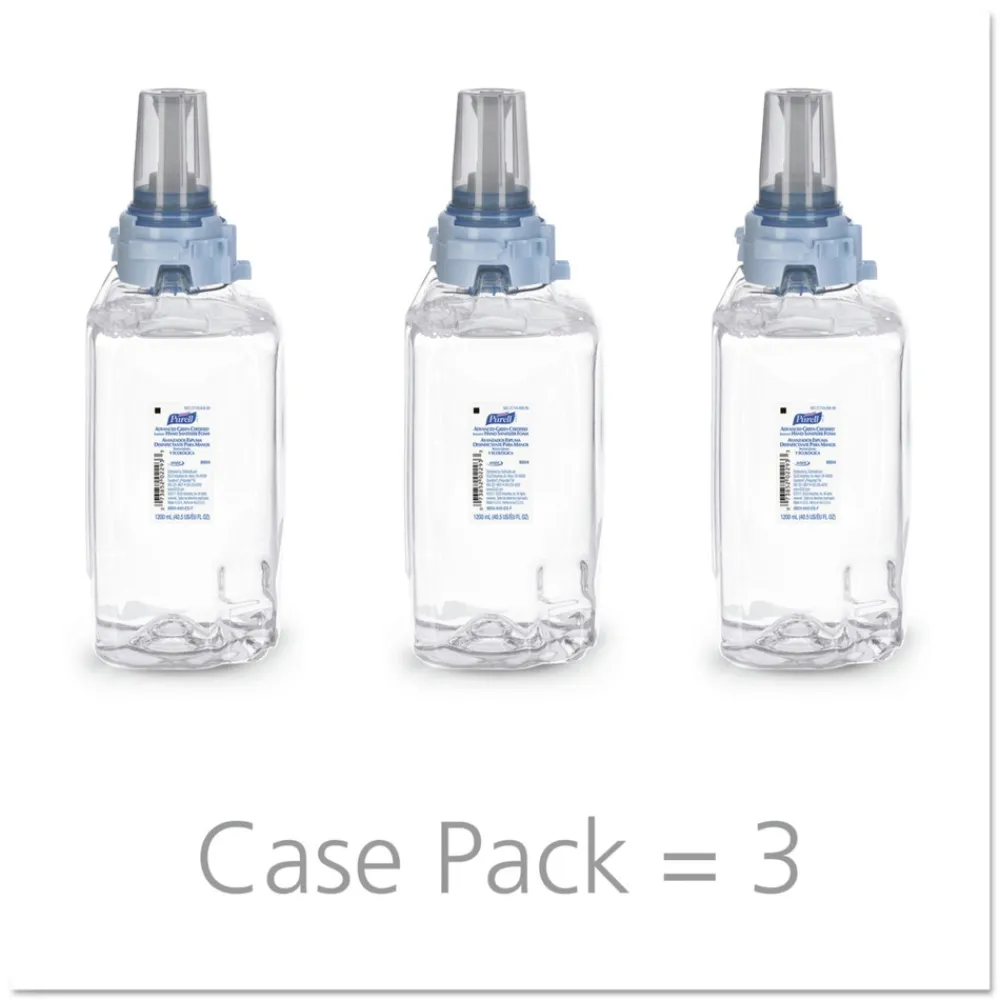Clearance 1200 mL Fragrance-Free Green Certified Advanced Refreshing Foam Hand Sanitizer for ADX-12 (3/Carton) Skin Care & Personal Hygiene