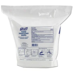 Hot 9118-02 1200-Piece/Refill Pouch 2 Refills/Carton 6 in x 8 in Hand Sanitizing Wipes - White, Fresh Citrus Skin Care & Personal Hygiene