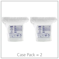 Hot 9118-02 1200-Piece/Refill Pouch 2 Refills/Carton 6 in x 8 in Hand Sanitizing Wipes - White, Fresh Citrus Skin Care & Personal Hygiene