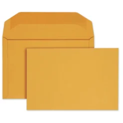 New #15 Hub Flap Gummed Closure 10 in. x 15 in. Open-Side Booklet Envelope - Manila (100/Box) Mailing, Packing & Shipping