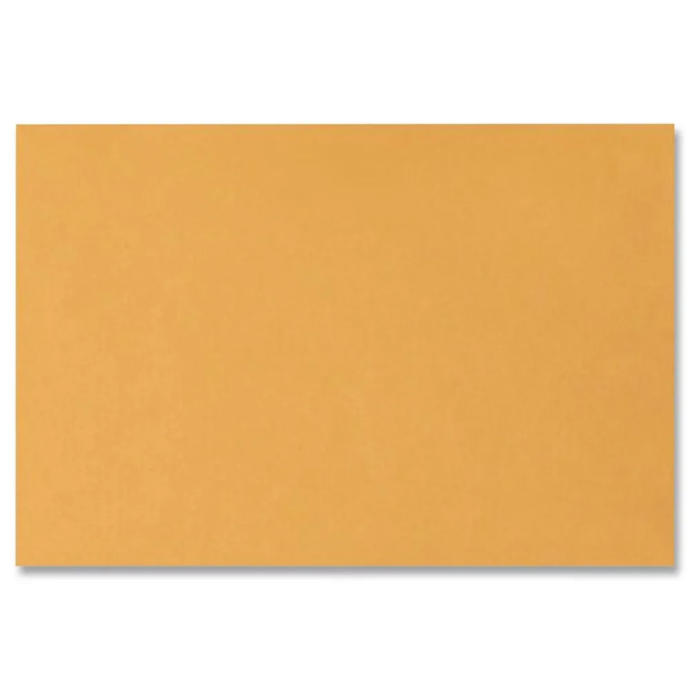 Best #15 Hub Flap Gummed Closure 10 in. x 15 in. Open-Side Booklet Envelope - Brown Kraft (100/Box) Mailing, Packing & Shipping