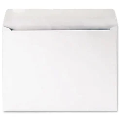 Online 9 in. x 12 in. #10 1/2 Cheese Blade Flap Gummed Closure Open-Side Booklet Envelope - White (250/Box) Mailing, Packing & Shipping