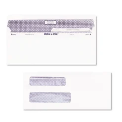 Discount 3.63 in. x 8.63 in. #8 5/8 Commercial Flap Self-Adhesive Closure Reveal-N-Seal Envelope - White (500/Box) Mailing, Packing & Shipping