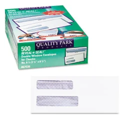 Discount 3.63 in. x 8.63 in. #8 5/8 Commercial Flap Self-Adhesive Closure Reveal-N-Seal Envelope - White (500/Box) Mailing, Packing & Shipping