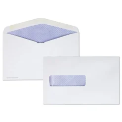 Discount 6 in. x 9.5 in. #6 5/8 Commercial Flap Gummed Closure Postage Saving Envelope - White (500/Box) Mailing, Packing & Shipping