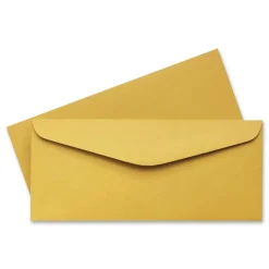 Hot 5 in. x 11.5 in. #14 Commercial Flap Gummed Closure Kraft Envelope - Brown Kraft (500/Box) Mailing, Packing & Shipping