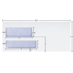 Outlet 3.88 in. x 8.88 in. #9 Commercial Flap Self-Adhesive Closure Reveal-N-Seal Envelope - White (500/Box) Mailing, Packing & Shipping