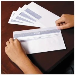 Outlet 3.88 in. x 8.88 in. #9 Commercial Flap Self-Adhesive Closure Reveal-N-Seal Envelope - White (500/Box) Mailing, Packing & Shipping