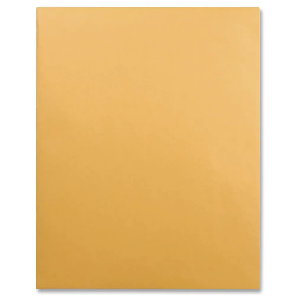 Outlet 12 x 15.5 Gummed Closure Square Flap Catalog Envelope - Brown Kraft (250/Box) Mailing, Packing & Shipping