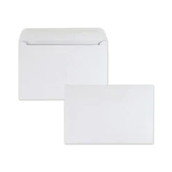 Hot Open-Side Booklet Envelope, #6 1/2, Hub Flap, Gummed Closure, 6 X 9, White, 500/box Mailing, Packing & Shipping