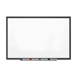 Hot 72 in. x 48 in. Classic Series Porcelain Magnetic Dry Erase Board - White Surface, Black Aluminum Frame Office Presentation Supplies