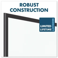 Hot 72 in. x 48 in. Classic Series Porcelain Magnetic Dry Erase Board - White Surface, Black Aluminum Frame Office Presentation Supplies