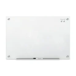 Best 24 in. x 18 in. Infinity Magnetic Glass Marker Board - White Surface Office Presentation Supplies